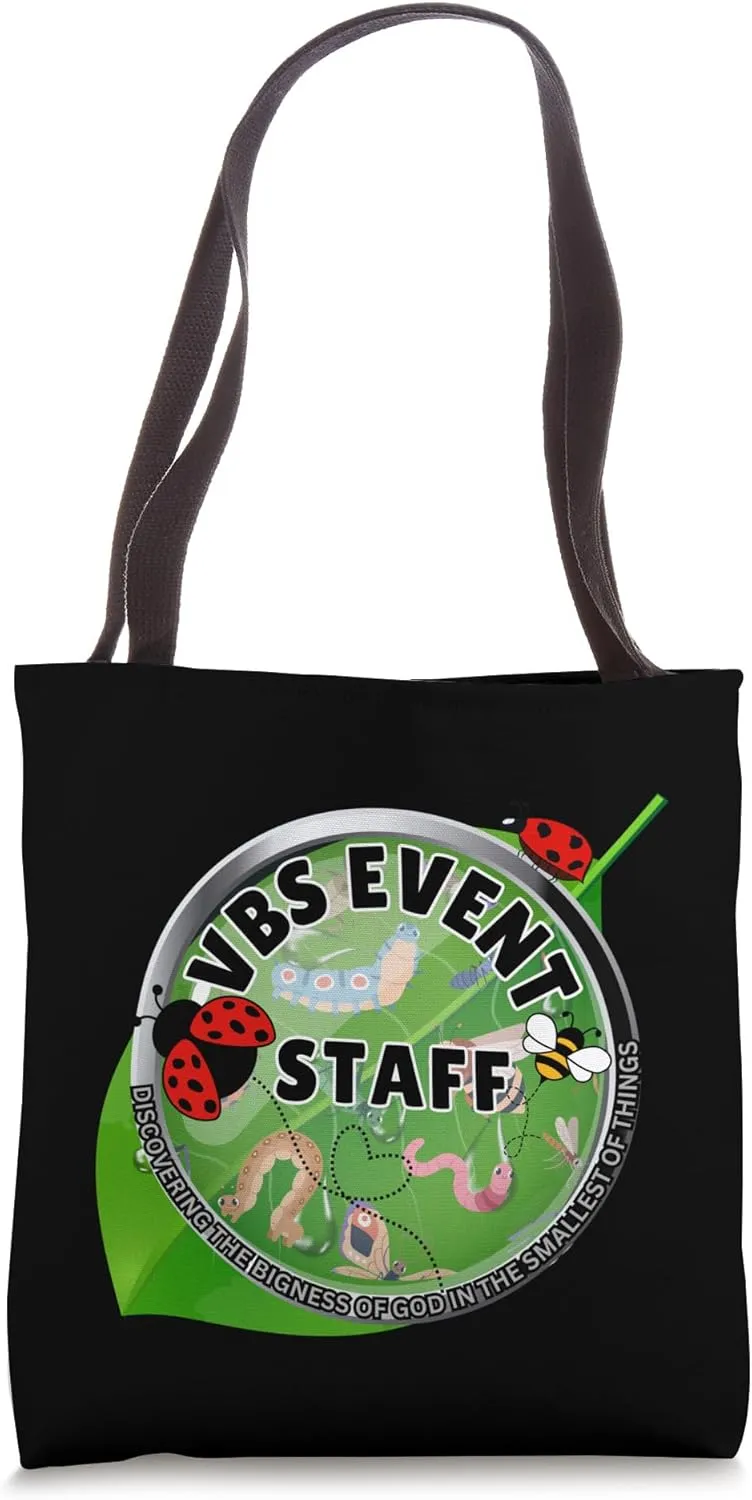 VBS Event Staff 2025 Magnified Insects Adventure Summer Team Tote Bag