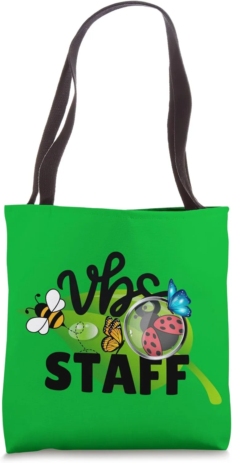 VBS Staff Magnified Bug Smallest Insects Adventure VBS Squad Tote Bag