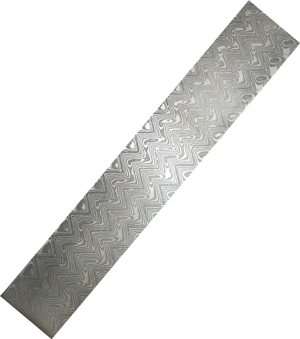 VG10 Custom Handmade Damascus Stainless Steel Bar Wave Pattern Blank Blade Billet for Knife Making|Jewelry Making|Cutlery Making and for Other Making Purpose