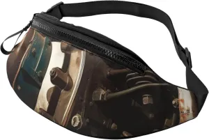 Vintage Aeroplane Propeller Fanny Pack for Man Women Waist Bag Adjustable Belt Casual Chest Bag Bum Bags for Travel Sports Running Hiking Waist Packs