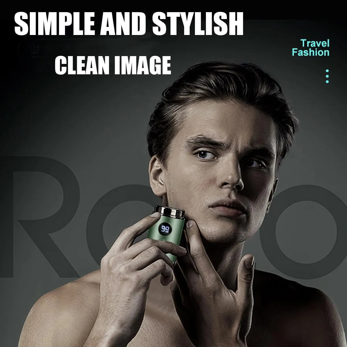 Vishopee Shaver, 2025 New Vishopee Mini Portable Electric Shaver, Vishopee Mini Shaver, Vishopee Mens Shaver, Vishopee Portable Shaver, USB Charging/IPX-7 Waterproof (Blue)
