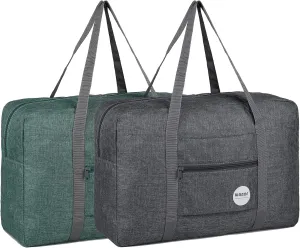 WANDF For Spirit Airlines Personal Item Bag 18x14x8 Travel Duffel Bag Underseat Foldable Carry-on Luggage for Women