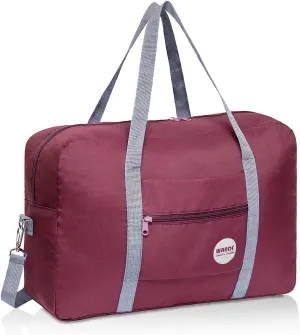 WANDF For Spirit Airlines Personal Item Bag 18x14x8 Travel Duffel Bag Underseat Foldable Carry-on Luggage for Women