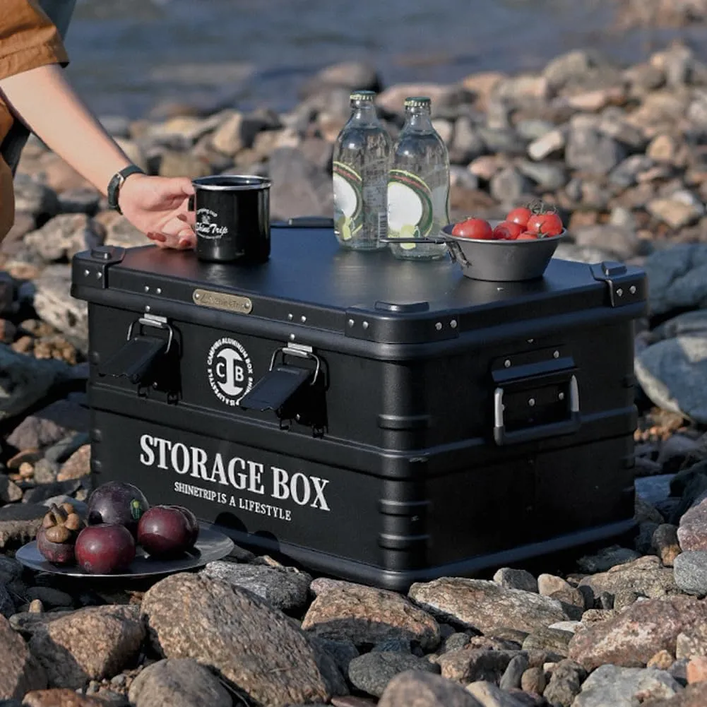 Waterproof Storage Box Multifunctional Camping Aluminum Alloy Storage Box Large acity Car Storage Box