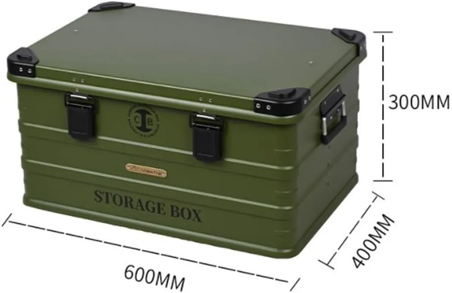 Waterproof Storage Box Multifunctional Camping Aluminum Alloy Storage Box Large acity Car Storage Box