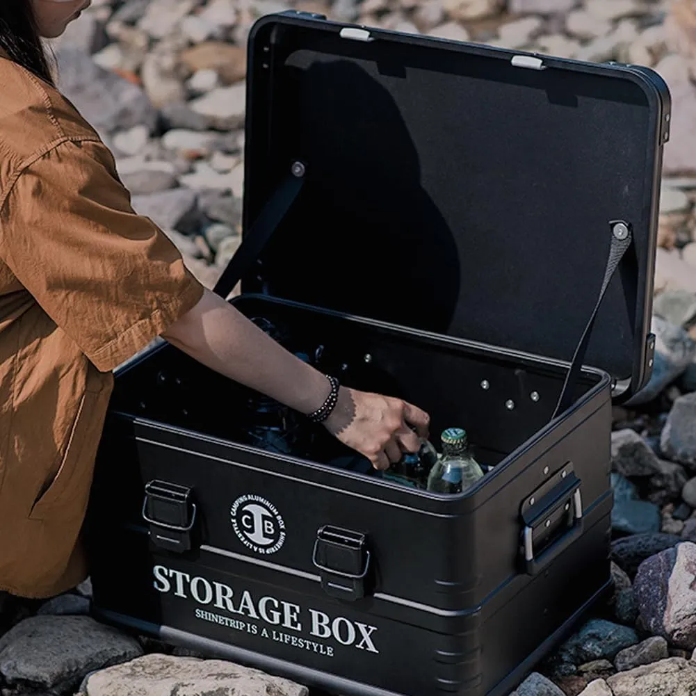 Waterproof Storage Box Multifunctional Camping Aluminum Alloy Storage Box Large acity Car Storage Box