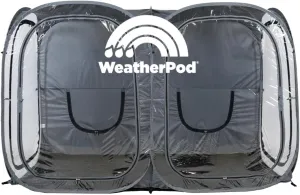 WeatherPod® Side-by-Side™ 2-4 Person The Original Pop-Up Pod - Stay Warm, Dry, and Out of The Sun - Weather Pod for Sports, Rain, or Wind - 2 to 4 Person Pop Up Pod - Simple to Set Up and Tear Down