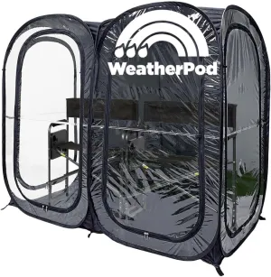 WeatherPod® The Original Shark Tank Side-by-Side™ 2-4 Person Pop-Up Pod - Stay Warm, Dry, and Out of The Sun - Weather Pod for Sports, Rain, or Wind - Simple to Set Up and Tear Down