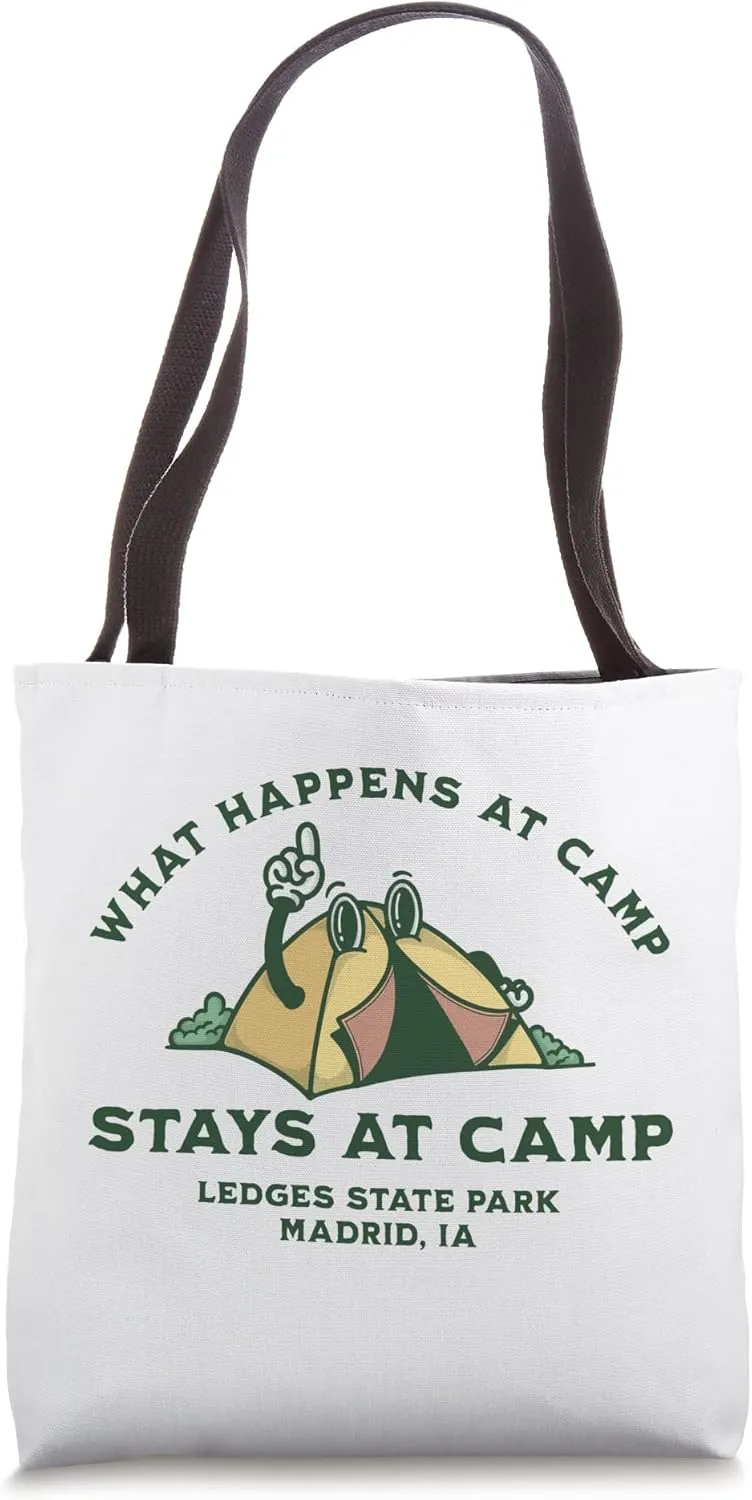 What Happens At Camp, Ledges State Park, Madrid, IA Tote Bag
