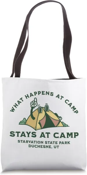 What Happens At Camp, Starvation State Park, Duchesne, UT Tote Bag