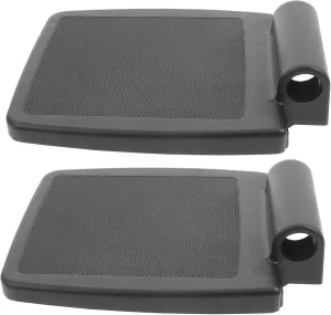 Wheelchair Footplate Pedal Legrests 2 Pack Replacement Wheelchair Footrest Cushioned Pad for Elderly Easy to Install Ergonomic Design
