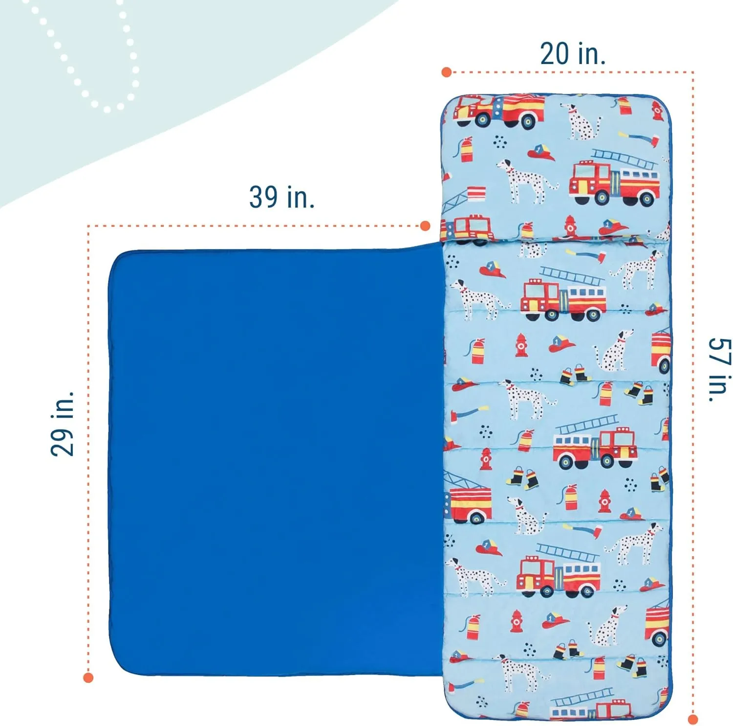 Wildkin Kids Plush Nap Mat – Soft, Cozy, Convenient for Daycare & Preschool