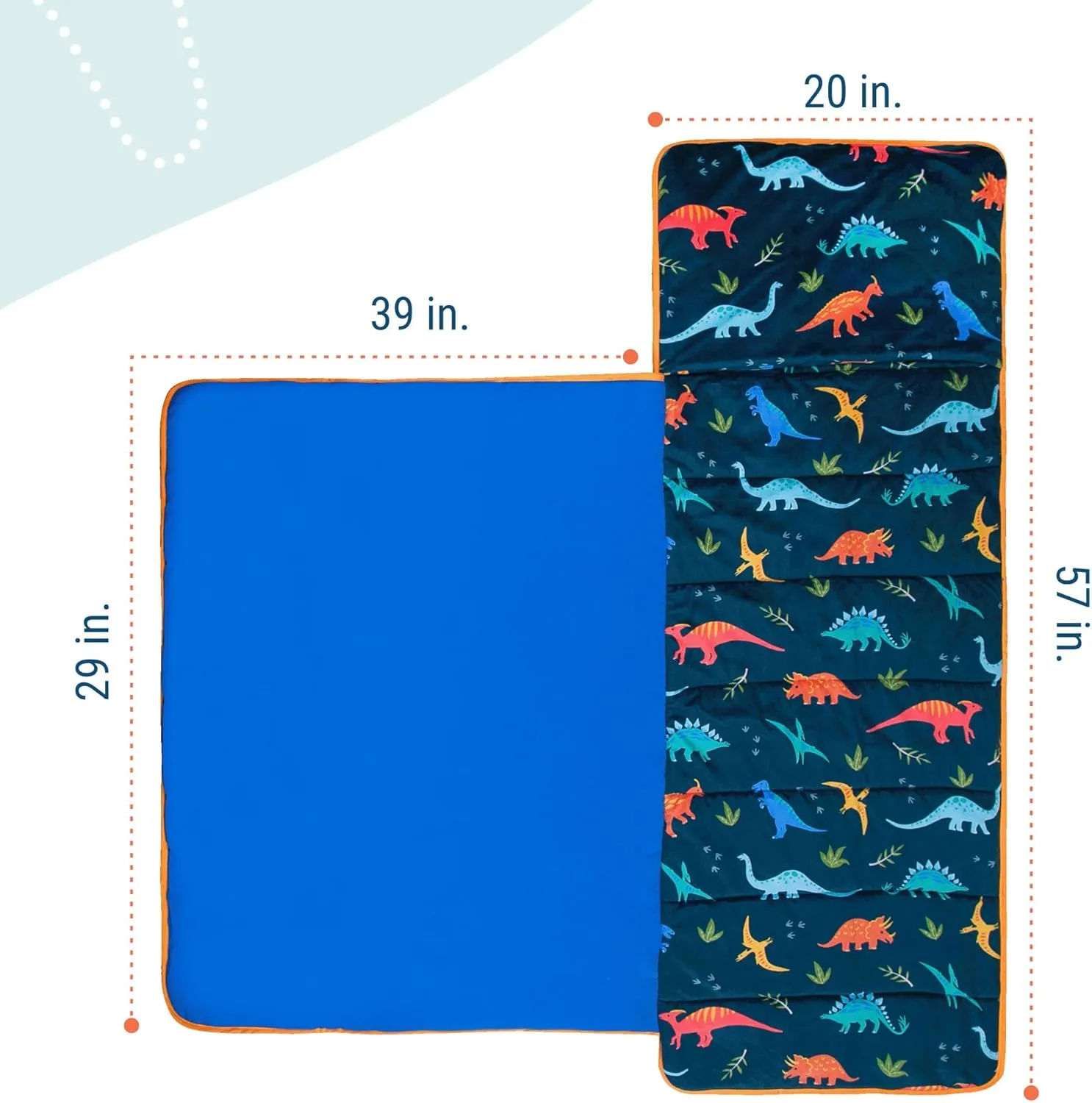 Wildkin Kids Plush Nap Mat – Soft, Cozy, Convenient for Daycare & Preschool