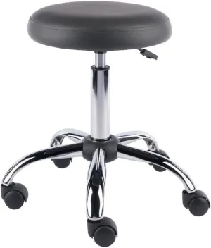 Winsome Wood Clyde Adjustable Cushion Seat Swivel Stool - Charcoal and Chrome