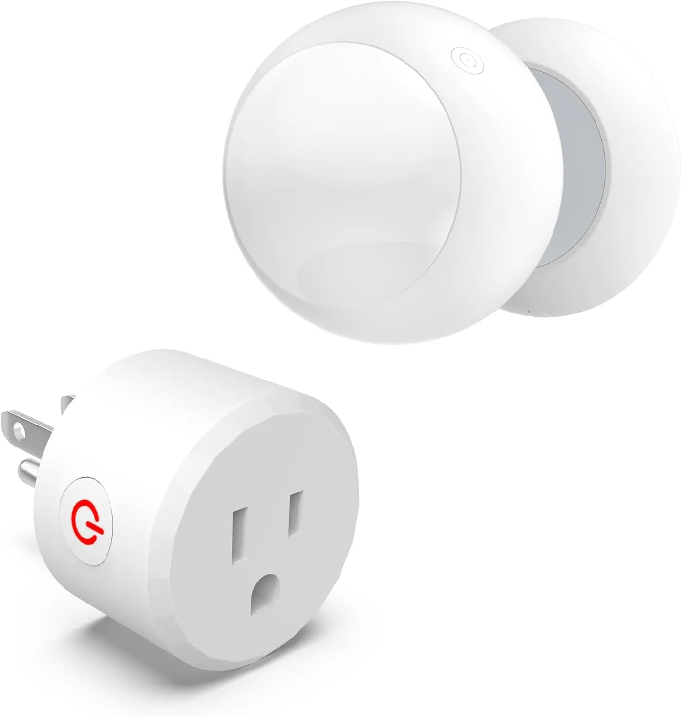Wireless Motion Sensor Light Switch with Built-in Timer Settings, PIR Motion Sensor Plug Outlet with 3 Adjustable Ranges, Auto On/Off, Ideal for Garage & Storage Room, Compatible with All Light Bulbs