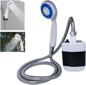YAUWIHE Portable Camping Shower, Upgraded Outdoor Camp Shower, USB Rechargeable Electric Shower Pump for Garden Outdoor, Waterproof Camping Shower for Camp, Hiking, Car Washing, Pet Bath (1)