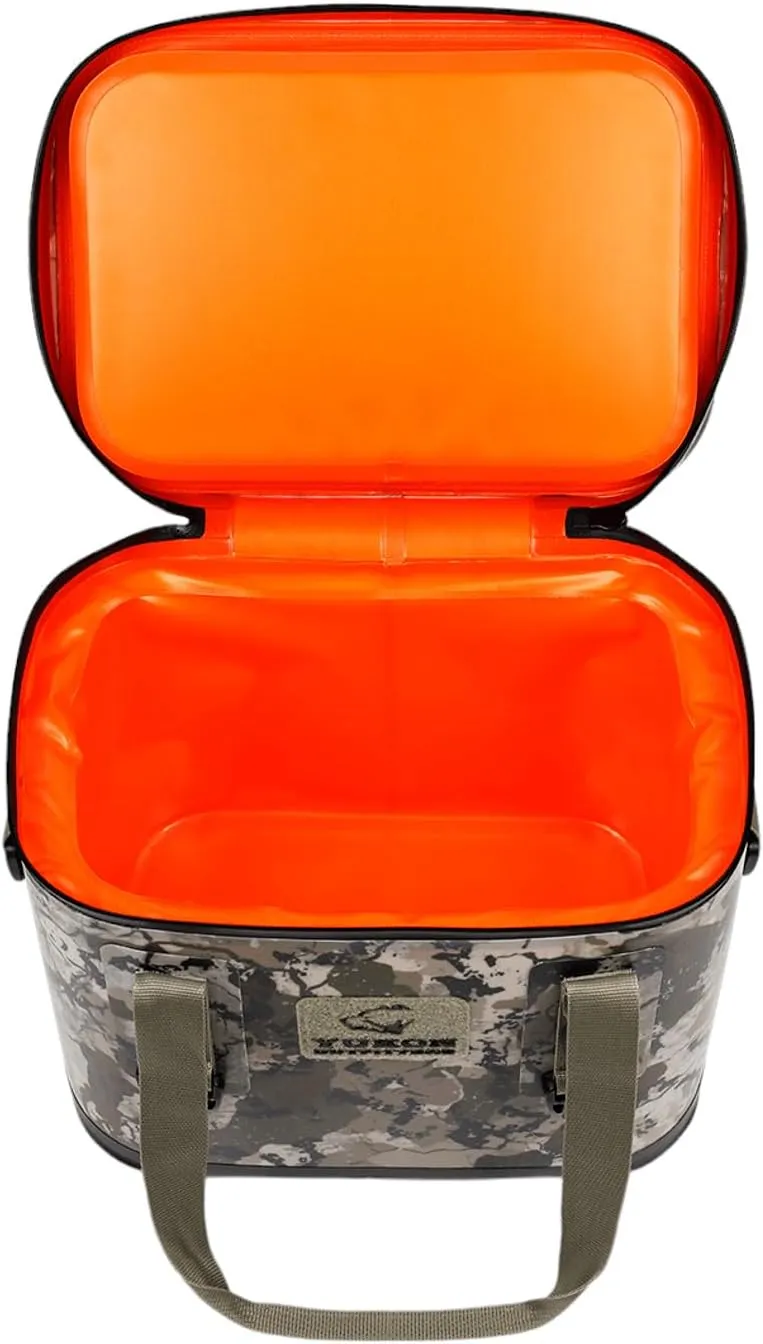 Yukon Outfitters 30 Can Tech Cooler Bag, 54-Liter Durable TRU Welded Leakproof Insulated Outdoor Camping Boating Meal & Drink Lunchbox w/Airtight Zippers, Padded Carry Handle & Shoulder Strap