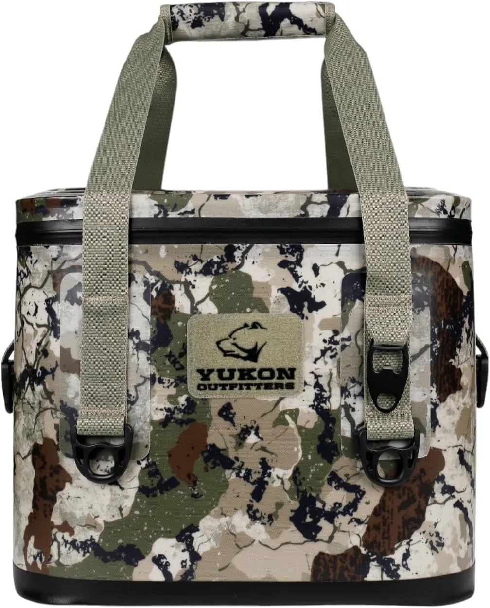 Yukon Outfitters 30 Can Tech Cooler Bag, 54-Liter Durable TRU Welded Leakproof Insulated Outdoor Camping Boating Meal & Drink Lunchbox w/Airtight Zippers, Padded Carry Handle & Shoulder Strap